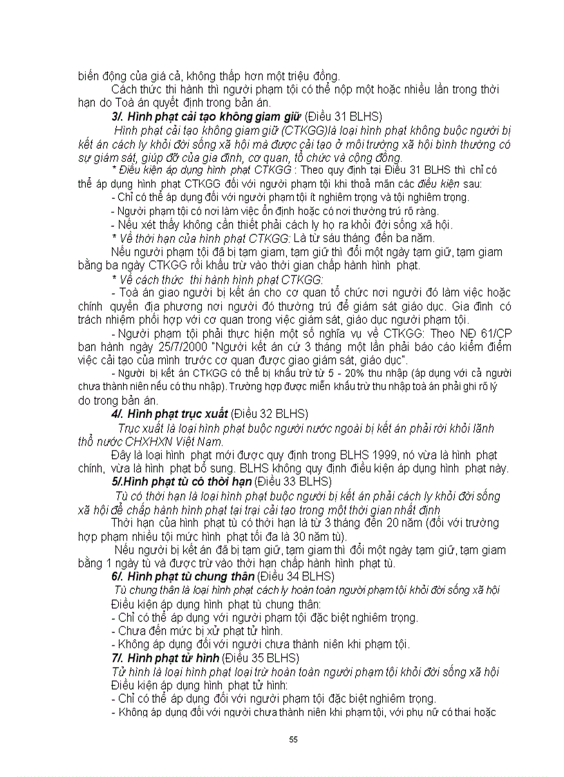 image for page Giáo trình Luật Hình sự Việt Nam Trường Đại học luạt Hà Nội có chỉnh sửa theo Luật mới 2009