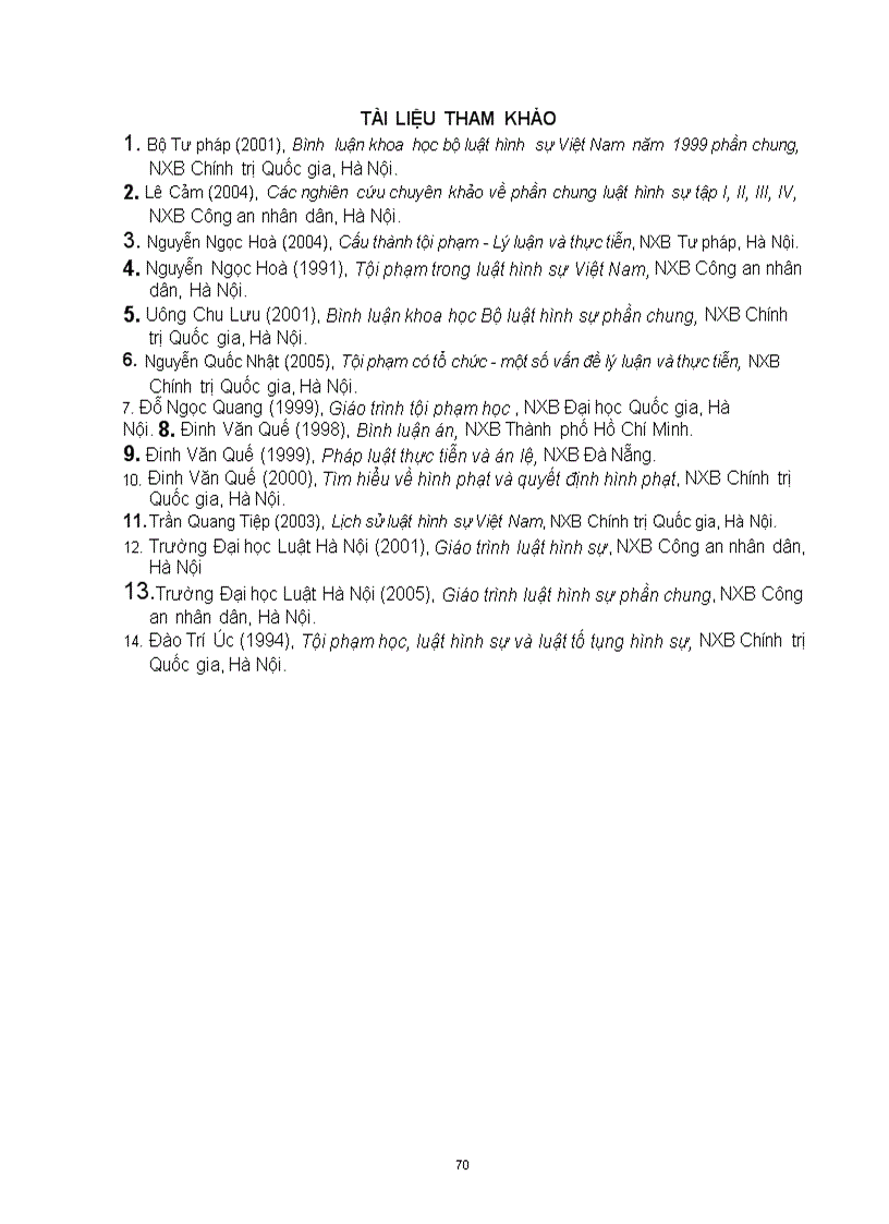 image for page Giáo trình Luật Hình sự Việt Nam Trường Đại học luạt Hà Nội có chỉnh sửa theo Luật mới 2009