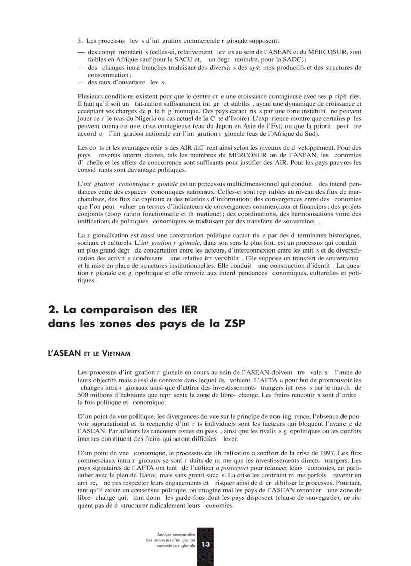 image for page Phân tích các quá trình hội nhập kinh tế khu vực