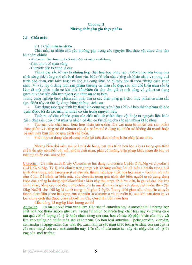 image for page Các chất phụ gia dùng trong sản xuất thực phẩm