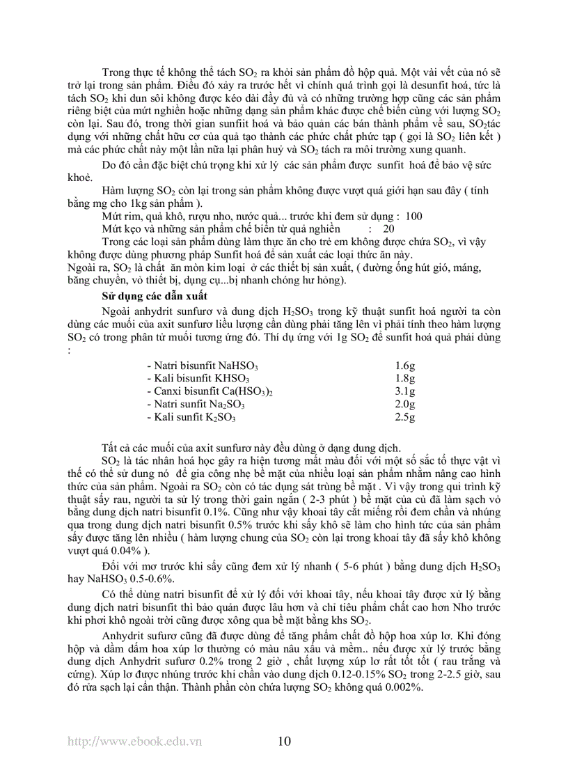 image for page Các chất phụ gia dùng trong sản xuất thực phẩm