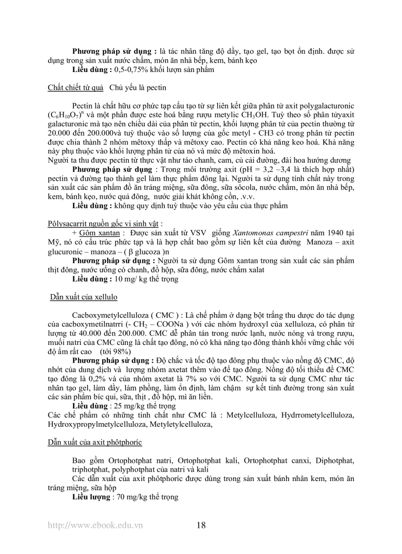 image for page Các chất phụ gia dùng trong sản xuất thực phẩm