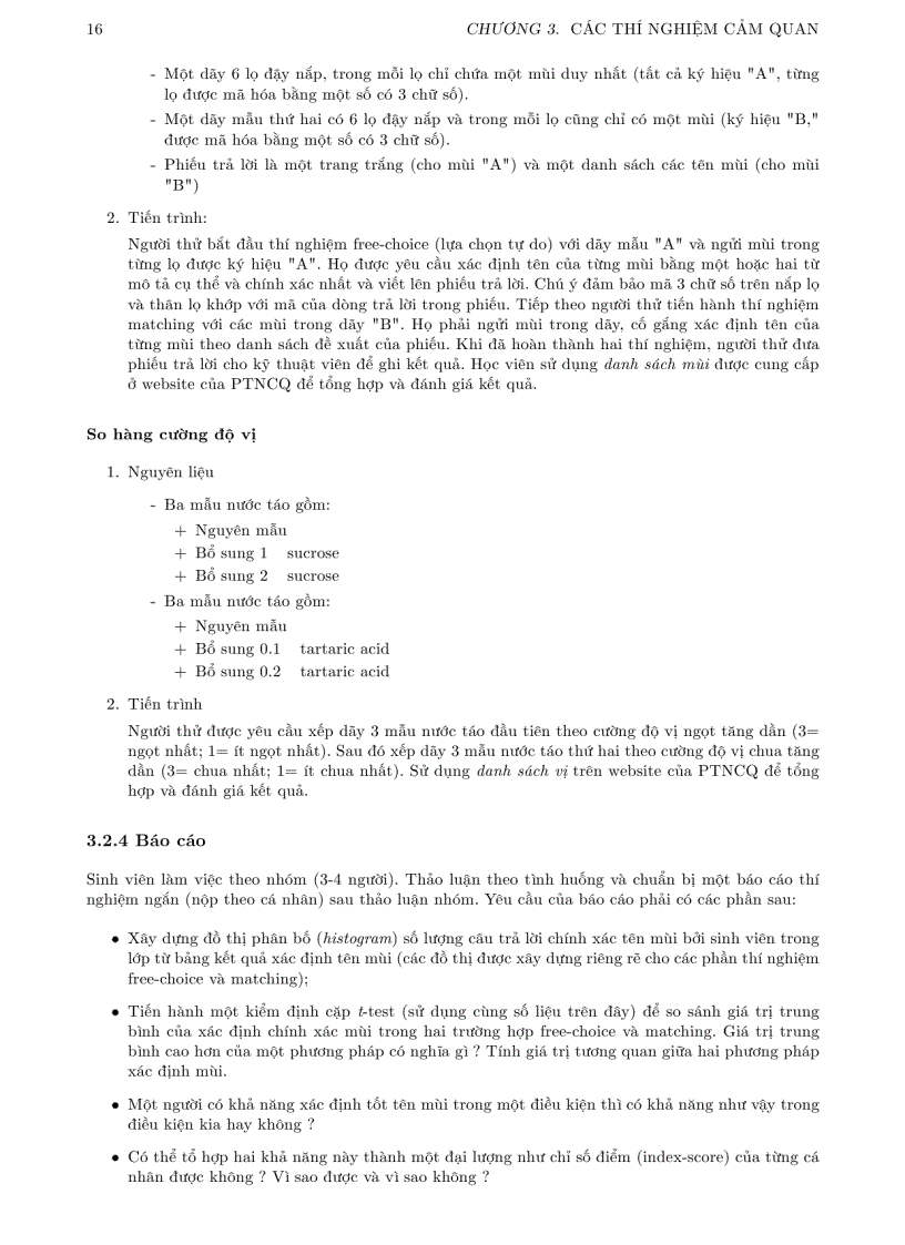 image for page Thực hành đánh giá cảm quan