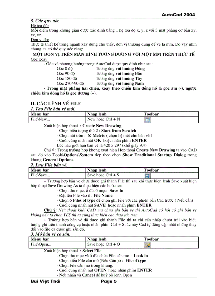 image for page Giáo Trình AutoCad 2004