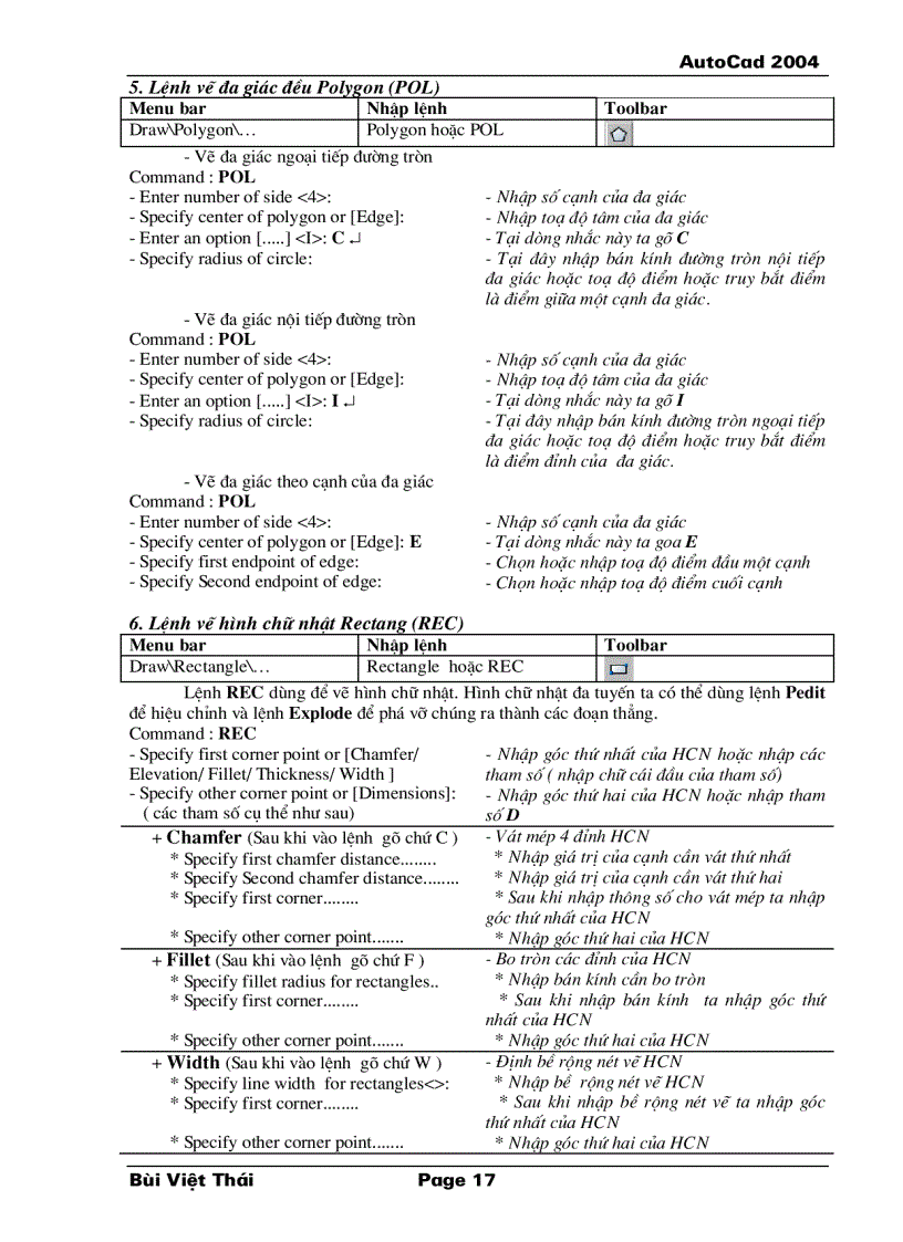 image for page Giáo Trình AutoCad 2004