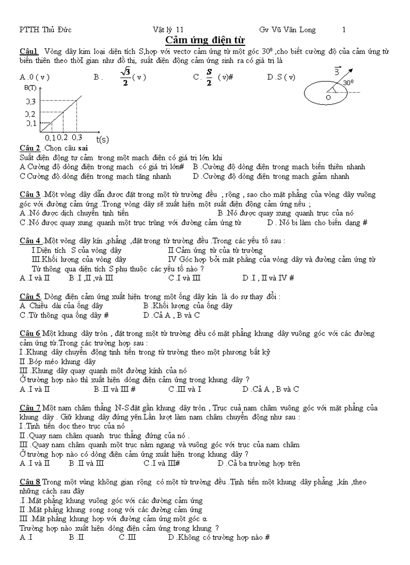 image for page Bài tập hiện tượng cảm ứng điện từ