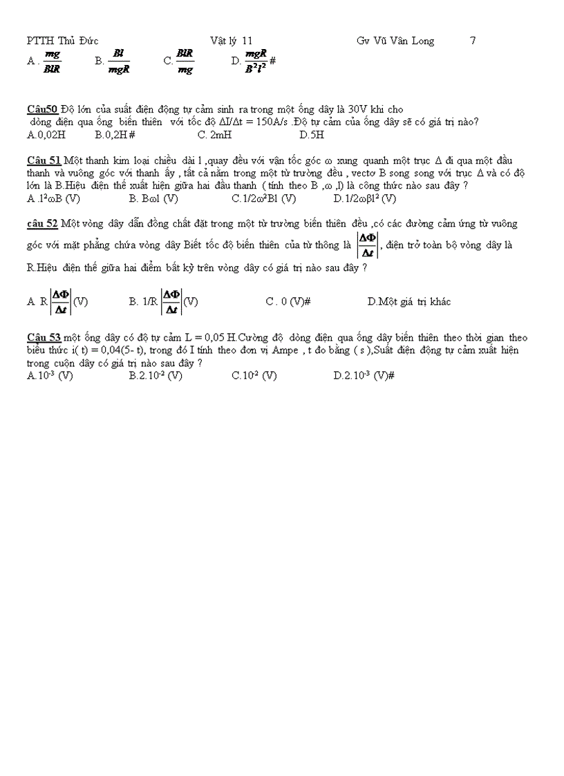image for page Bài tập hiện tượng cảm ứng điện từ