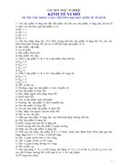 153 Câu hỏi trăc nghiệm kinh tế vi mô ôn thi văn bằng 2 ĐH Kinh tế