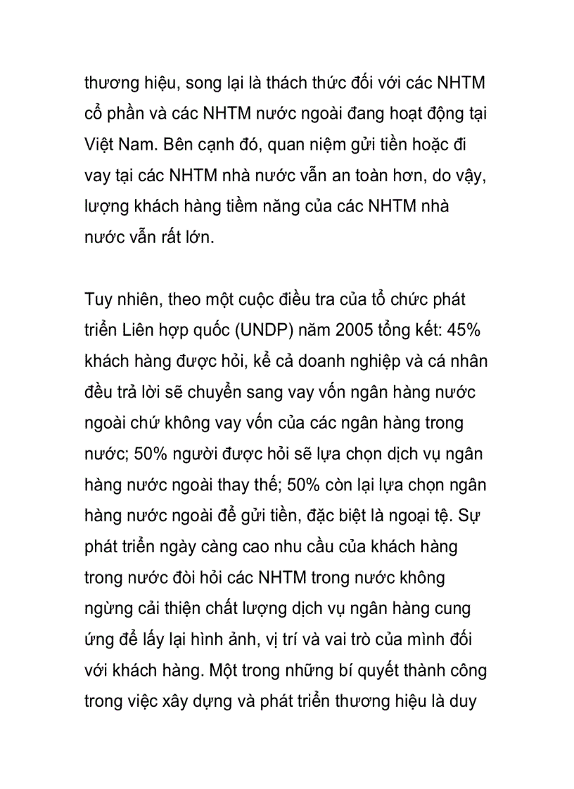 image for page Các yếu tố ảnh hưởng đến việc phát triển thương hiệu của các ngân hàng thương mại Việt Nam