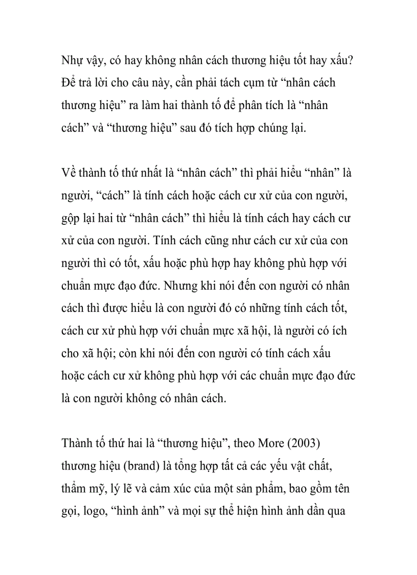 image for page Chuẩn mực chung cho nhân cách thương hiệu