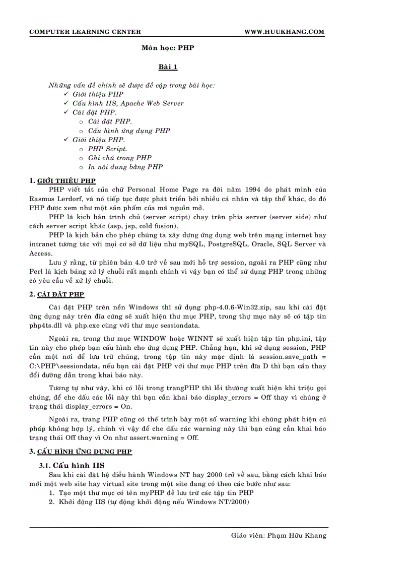 image for page Lập trình php từ cơ bản đến nâng cao