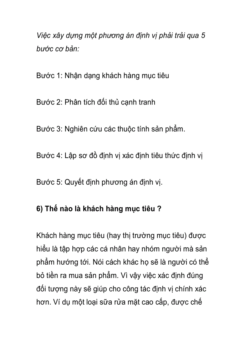 10 câu hỏi về định vị cho thương hiệu 1 Định vị là gì