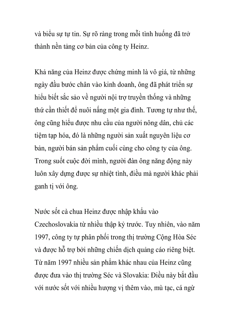 image for page HEINZ sáng tạo chất lượng tiện lợi