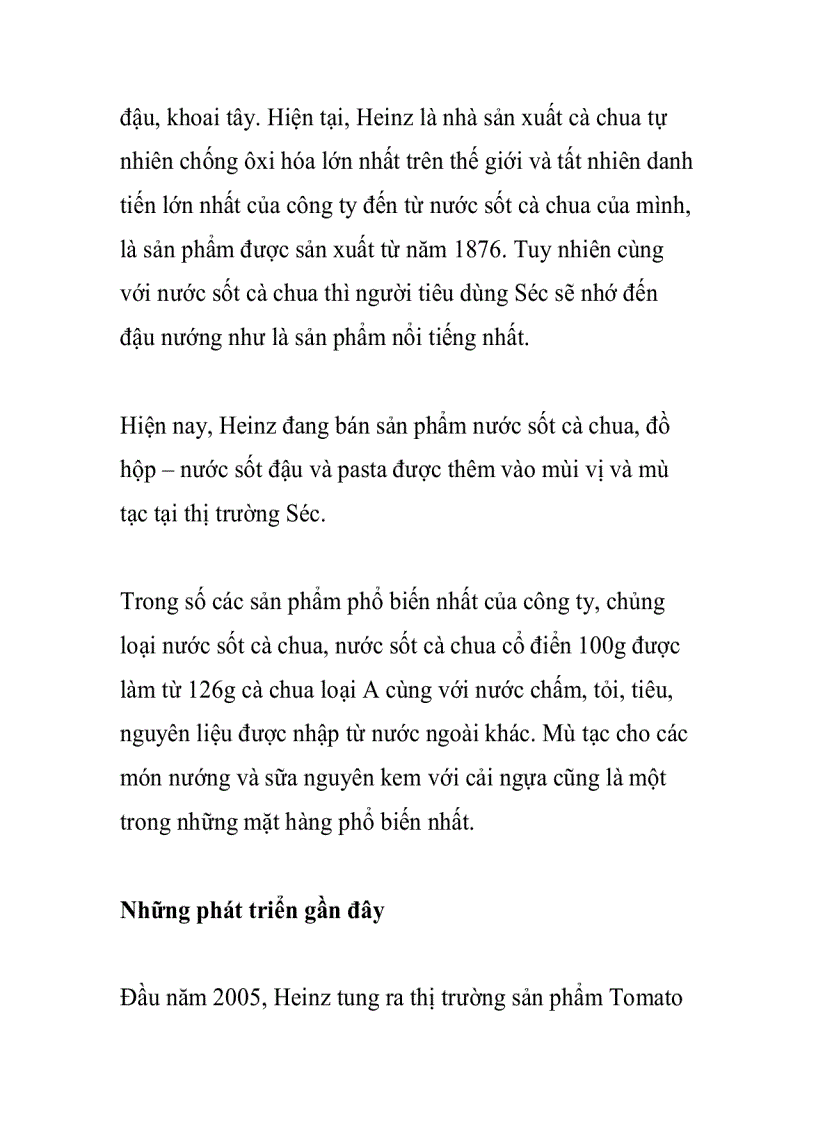 image for page HEINZ sáng tạo chất lượng tiện lợi