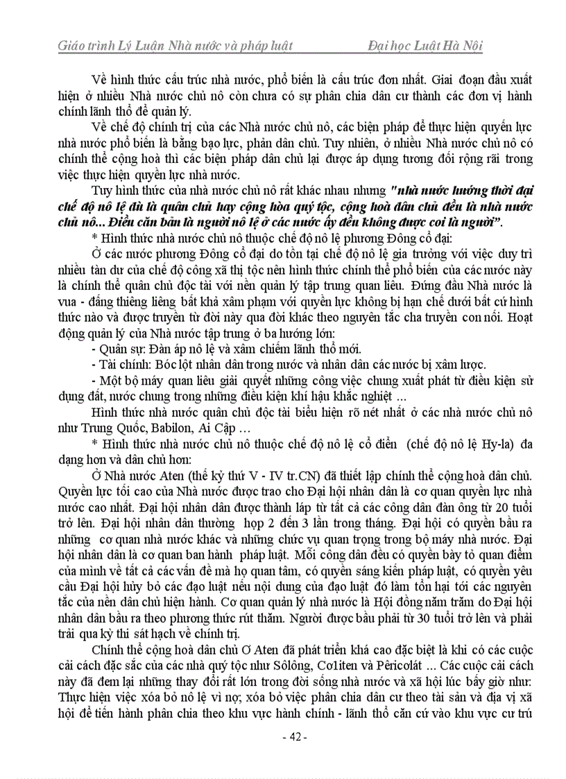 image for page Tài liệu học tập nghiên cứu thi cao học Giáo trình môn Lý luận chung về Nhà nước và Pháp Luật Trường Địa học Luật hà Nội phần 1 còn phần 2 nữa