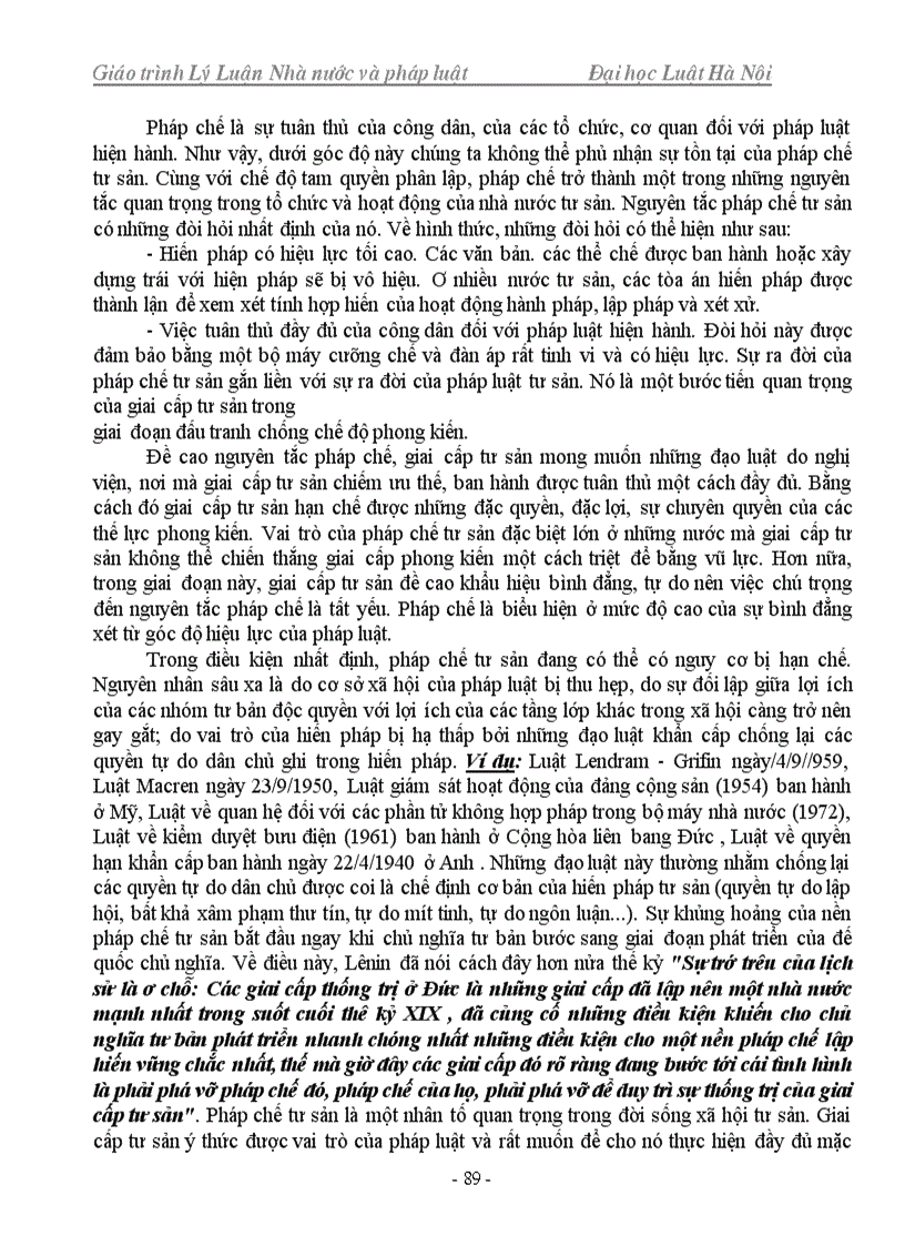 image for page Tài liệu học tập nghiên cứu thi cao học Giáo trình môn Lý luận chung về Nhà nước và Pháp Luật Trường Địa học Luật hà Nội phần 1 còn phần 2 nữa