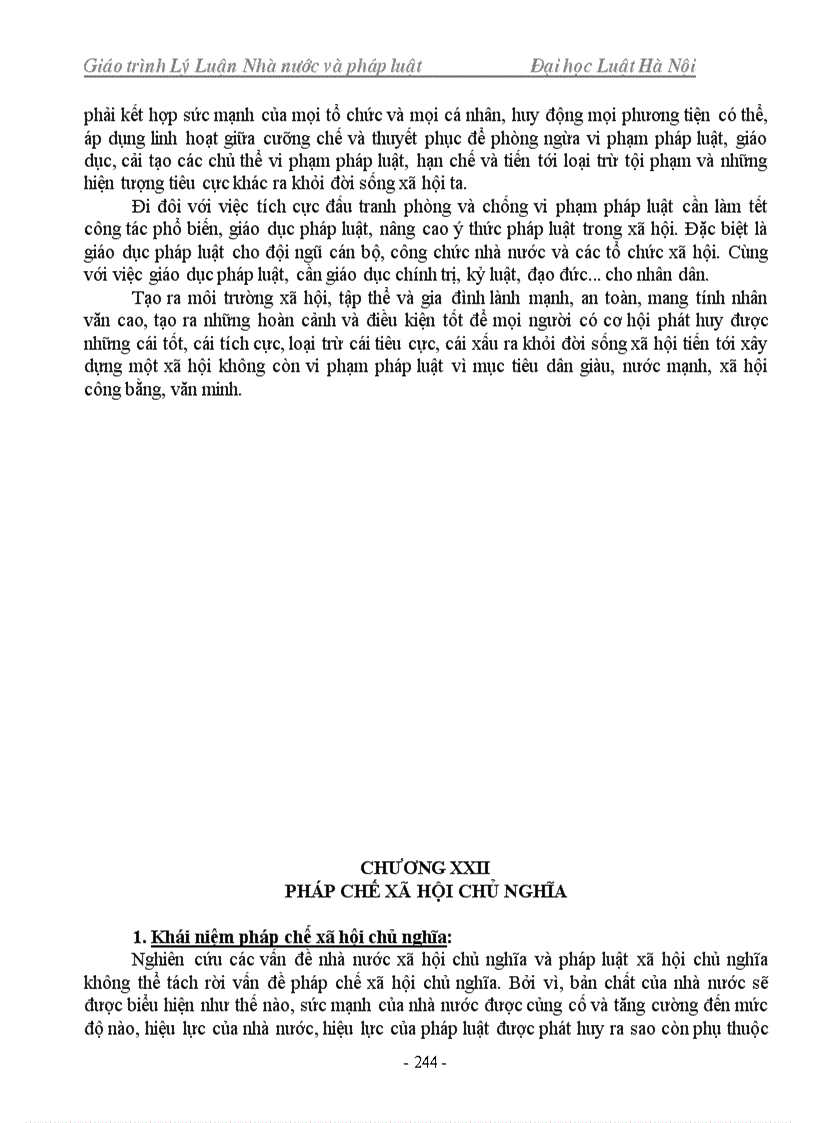 image for page Tài liệu học tập nghiên cứu thi cao học Giáo trình môn Lý luận chung về Nhà nước và Pháp Luật Trường Địa học Luật hà Nội phần 1 còn phần 2 nữa