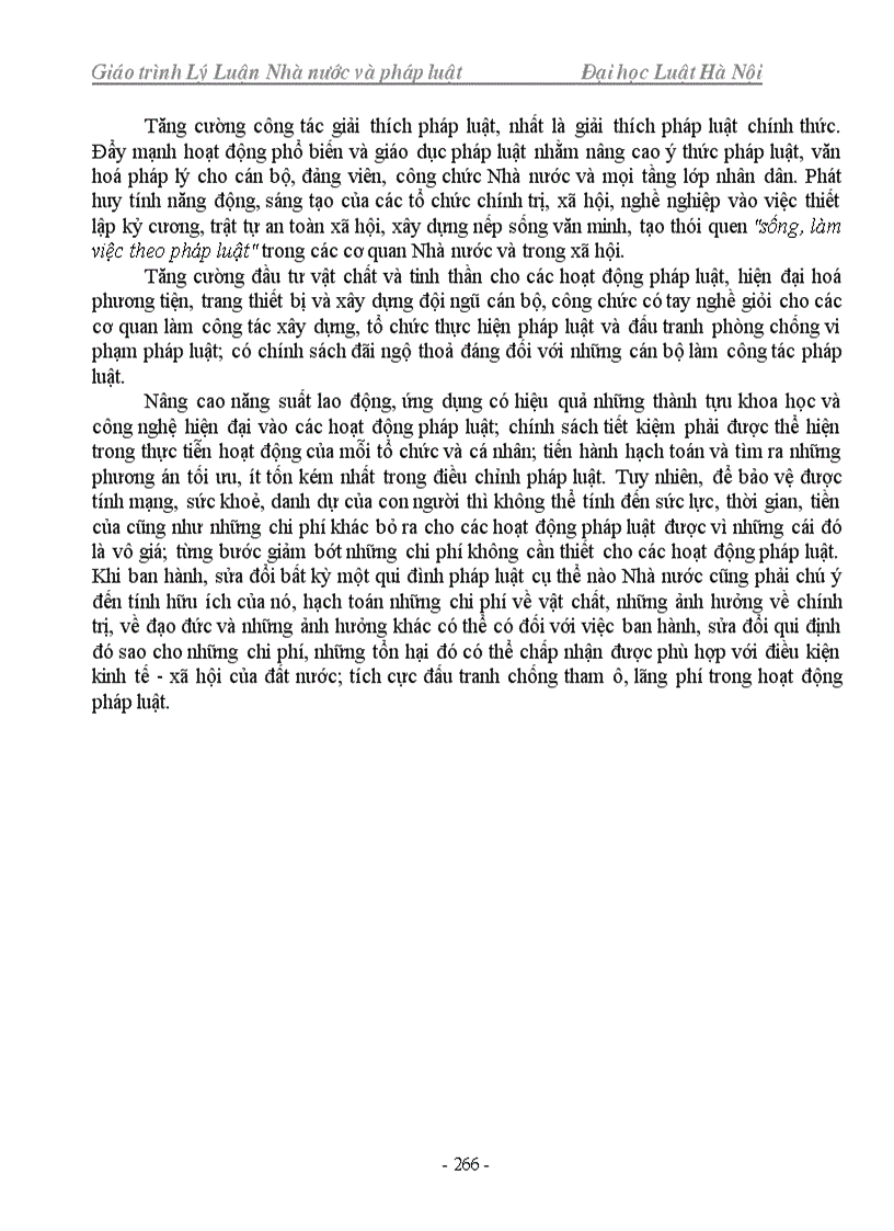 image for page Tài liệu học tập nghiên cứu thi cao học Giáo trình môn Lý luận chung về Nhà nước và Pháp Luật Trường Địa học Luật hà Nội phần 1 còn phần 2 nữa