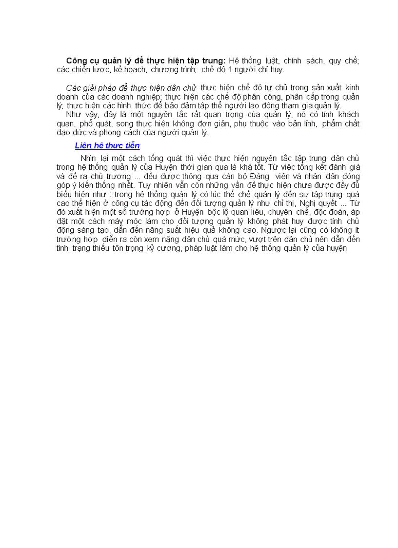 image for page Phân tích chứng minh sự cần thiết khách quan vận dụng nguyên tắc tập trung dân chủ Liên hệ việc vận dụng nguyên tắc trên