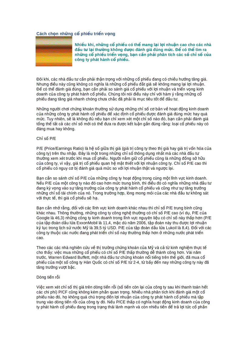 image for page Một ít tài liệu cho những ai muốn tìm hiểu về chứng khoán