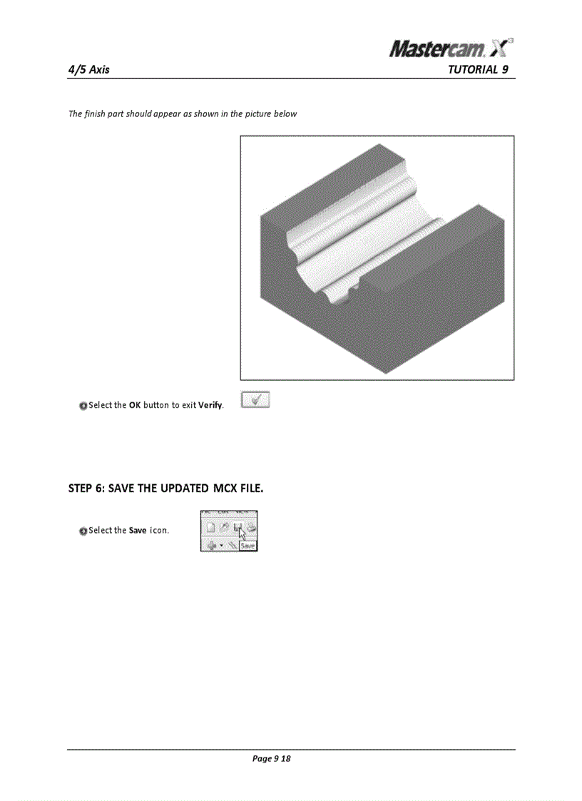 image for page Hướng dẫn sử dụng phần mềm Mastercam X3