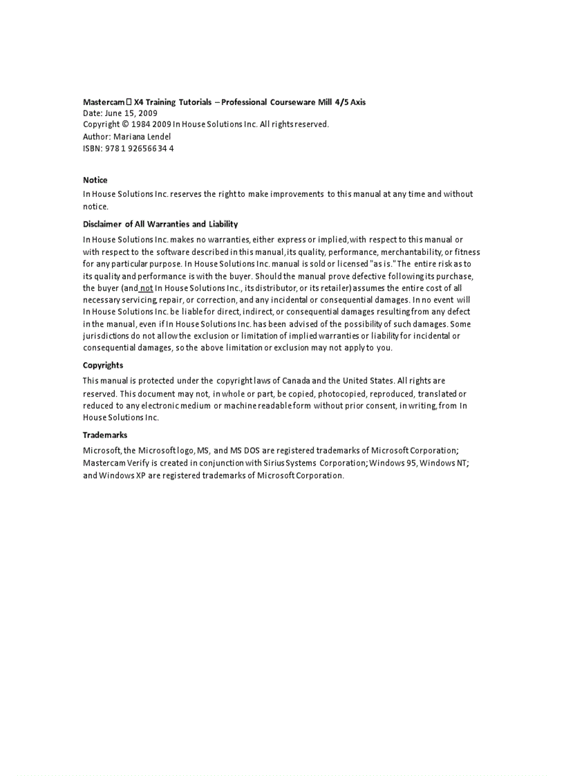 image for page Hướng dẫn sử dụng phần mềm Mastercam X4