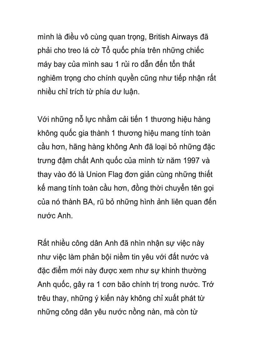 image for page Ngành Hàng không Đại sứ thương hiệu của quốc gia