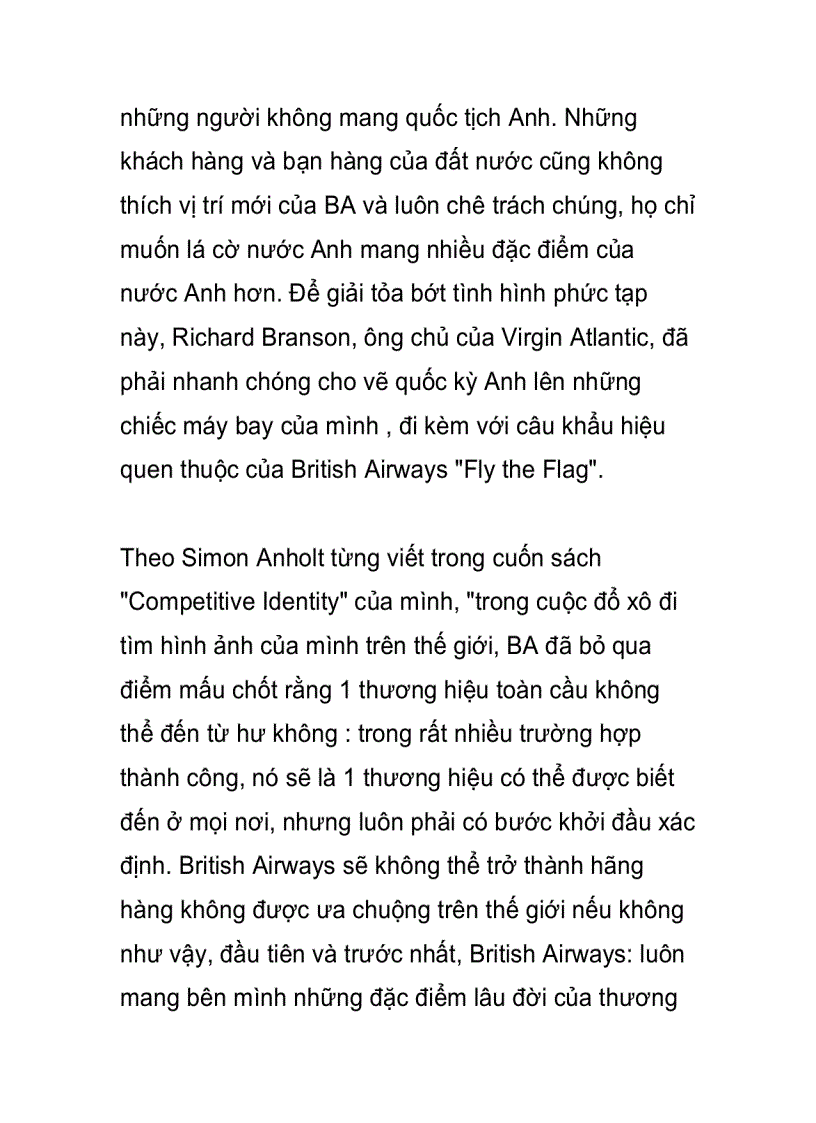 image for page Ngành Hàng không Đại sứ thương hiệu của quốc gia