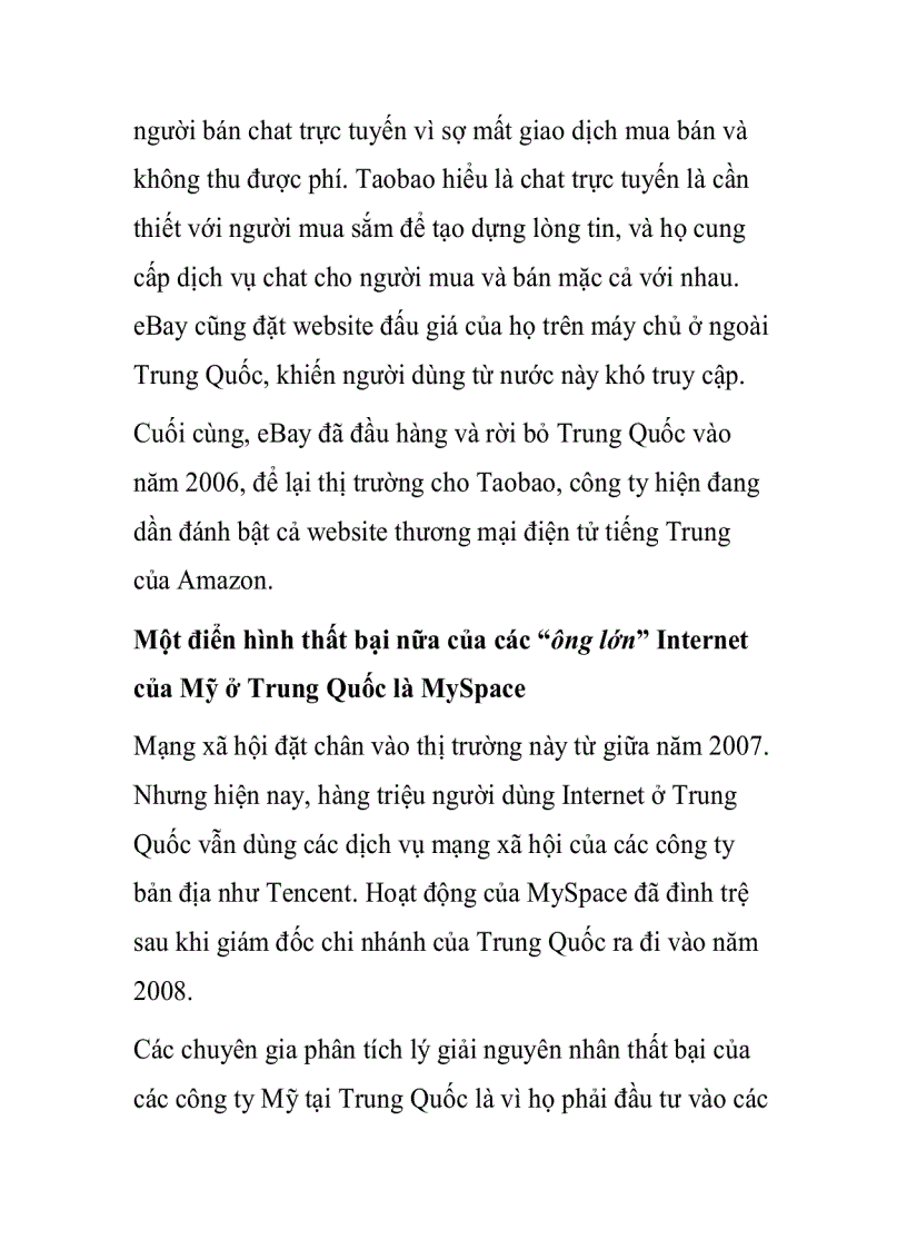 image for page Trung Quốc nơi chôn vùi các công ty kinh doanh trực tuyến Mỹ