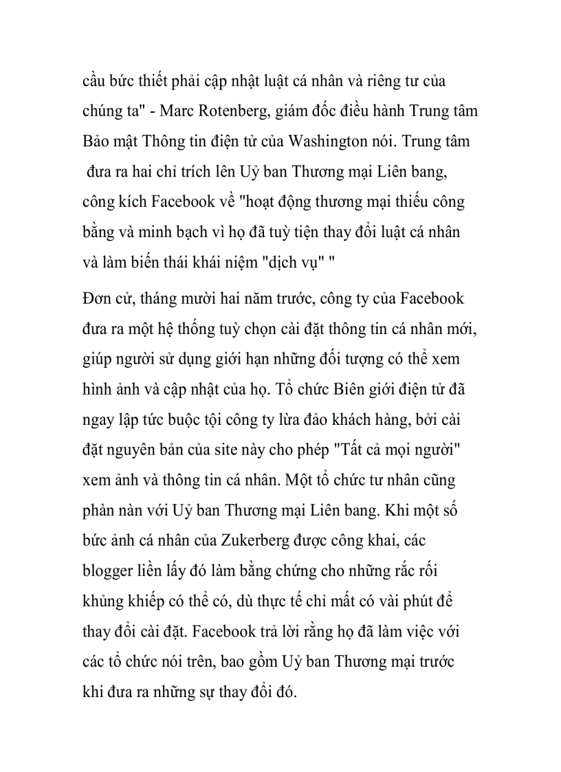 image for page Facebook lòng tin và sự phát triển