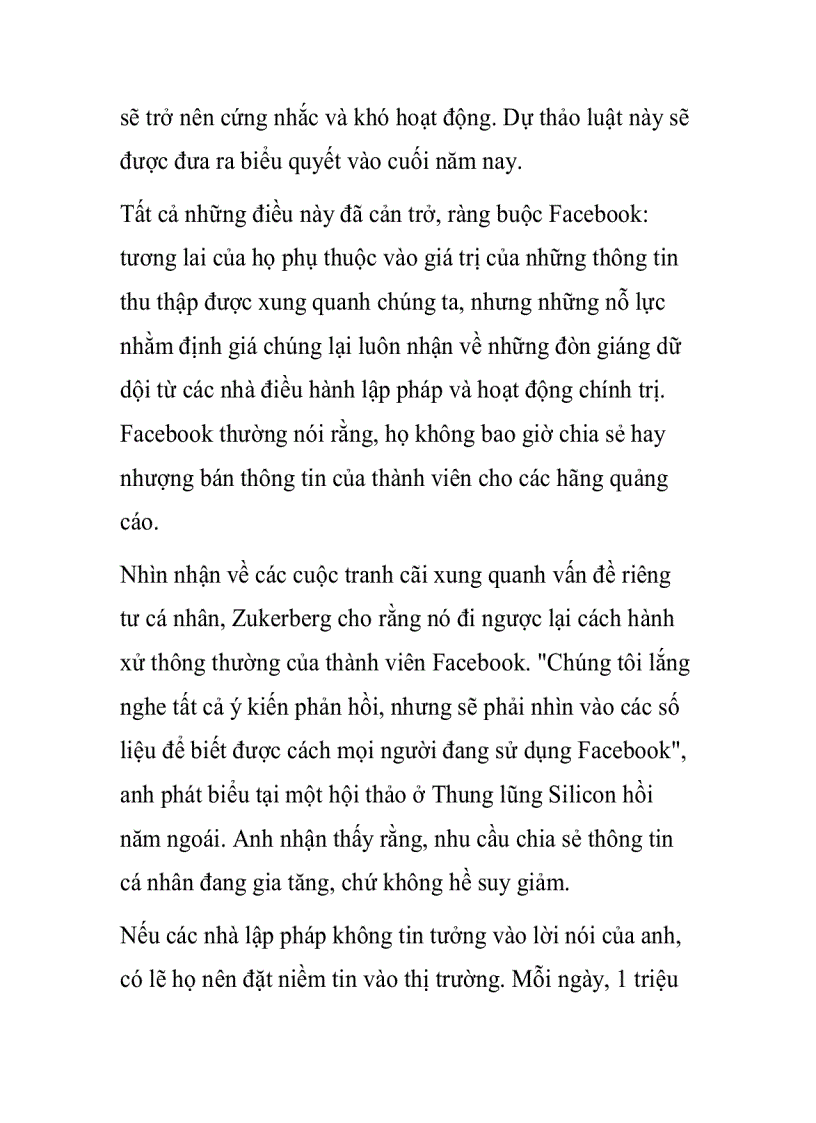 image for page Facebook lòng tin và sự phát triển