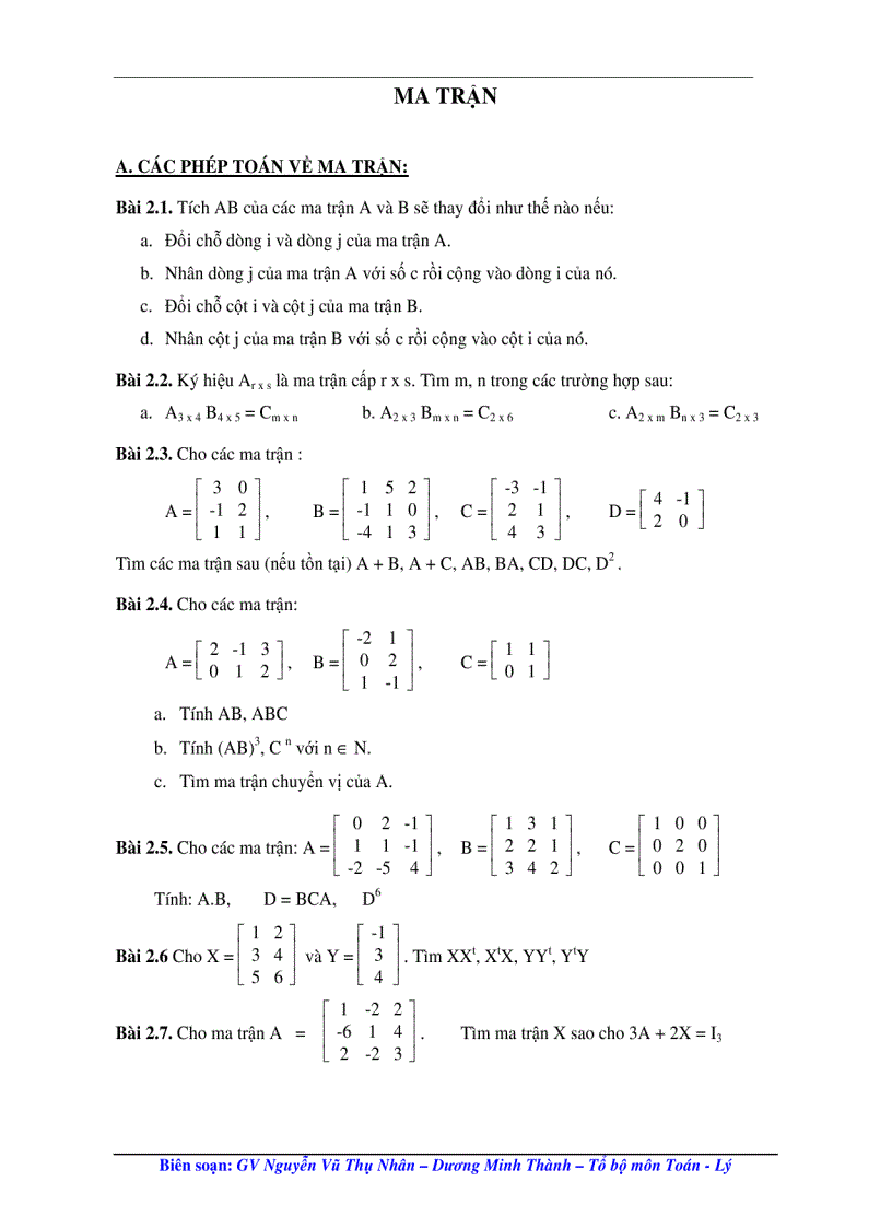 image for page Đề ôn đại số tuyến tính đây bà con ơi