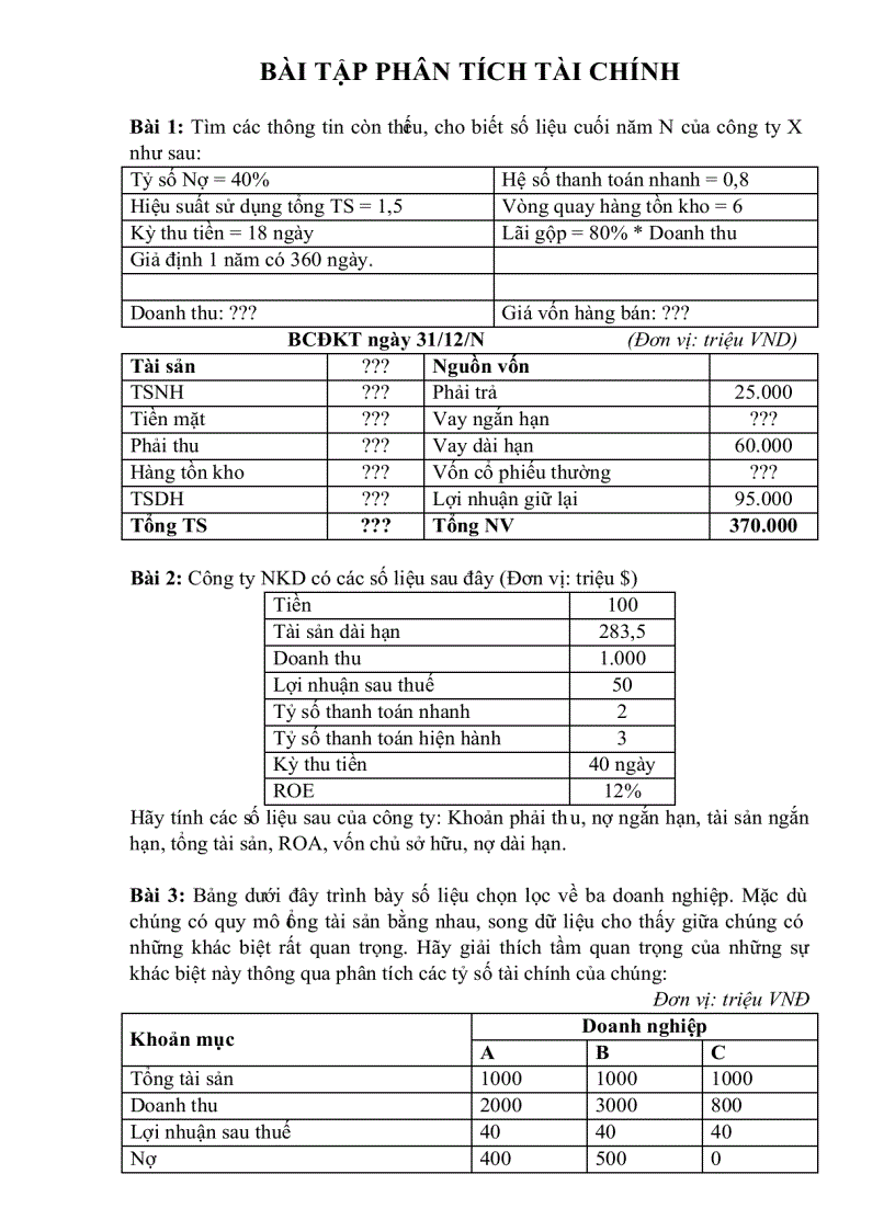 image for page Các dạng bài tập TCDN từ dễ đến khó đầy đủ các nội dung của môn học 2 1