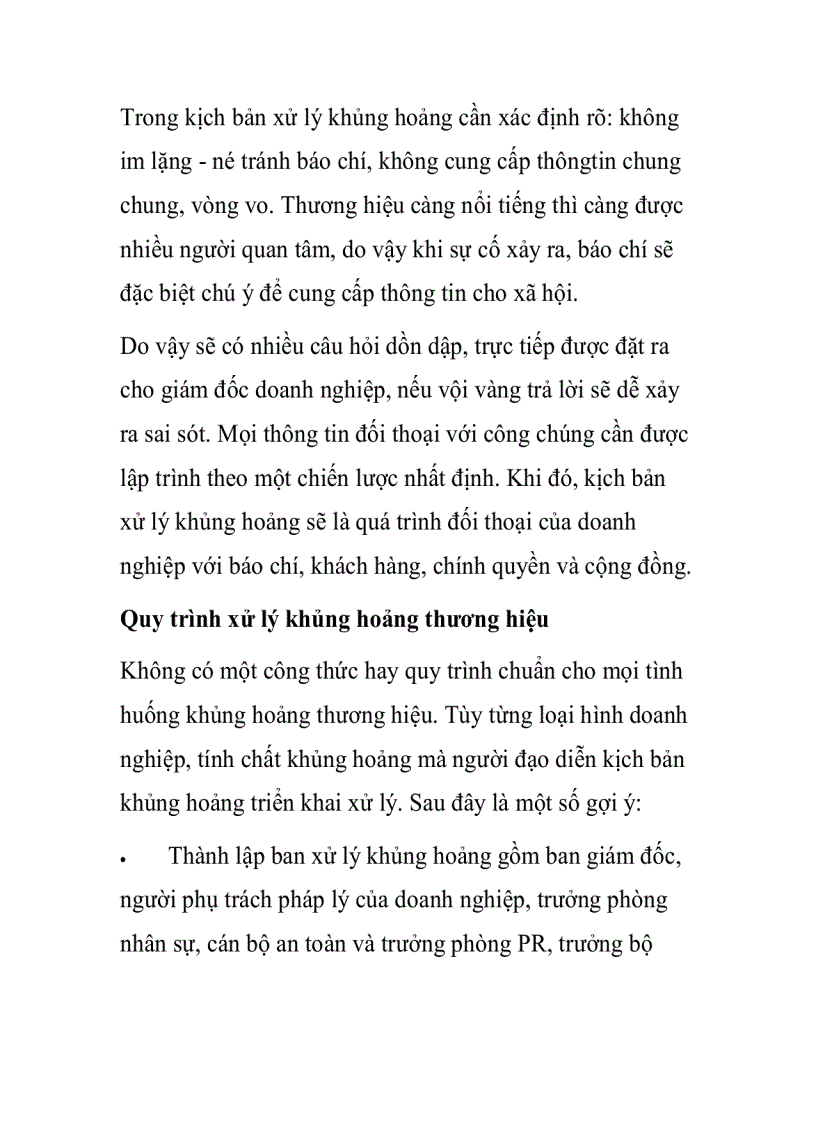 image for page Khủng hoảng thương hiệu và vai trò của PR