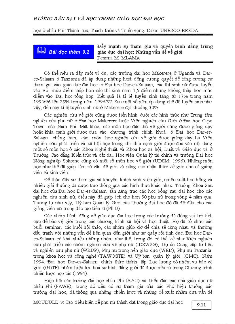 image for page HƯỚNG DẪN DẠY VÀ HỌC TRONG GIÁO DỤC ĐẠI HỌC Tài liệu tham khảo cho giảng viên và sinh viên