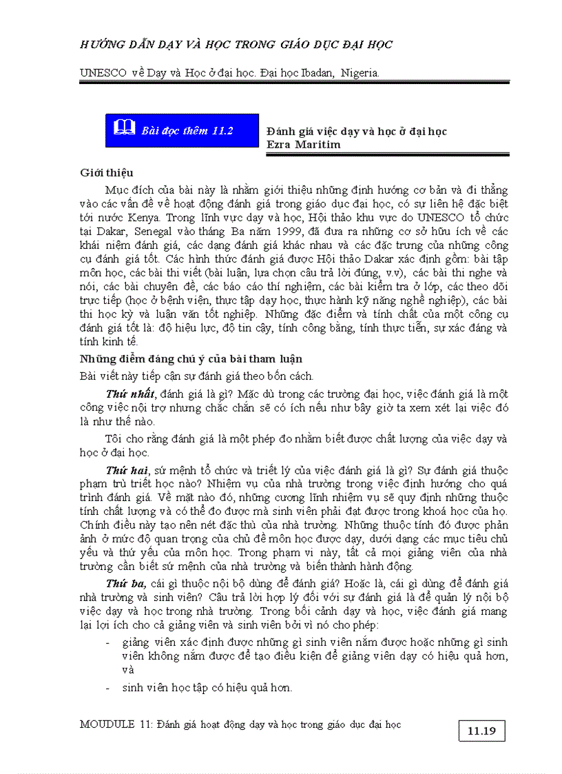 image for page HƯỚNG DẪN DẠY VÀ HỌC TRONG GIÁO DỤC ĐẠI HỌC Tài liệu tham khảo cho giảng viên và sinh viên