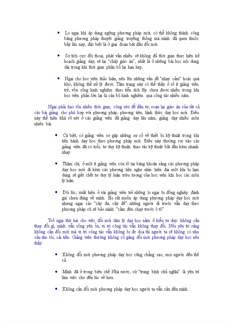 image for page Những trở ngại tâm lý trong đổi mới phương pháp dạy học ở trường cán bộ