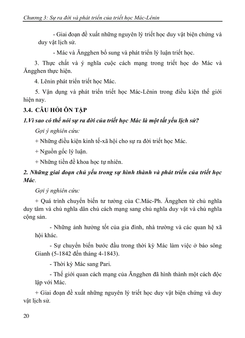 image for page Ôn tập môn Triết Mác Lê nin