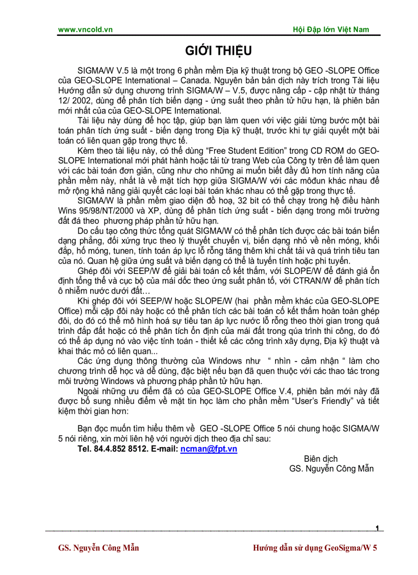 image for page Hướng dẫn sử dụng GEOSIGMA