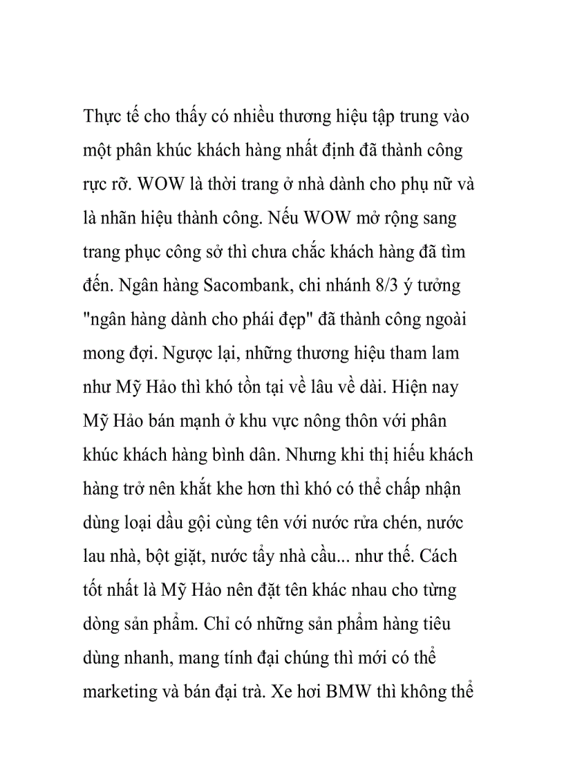 image for page Câu chuyện về phân khúc thị trường