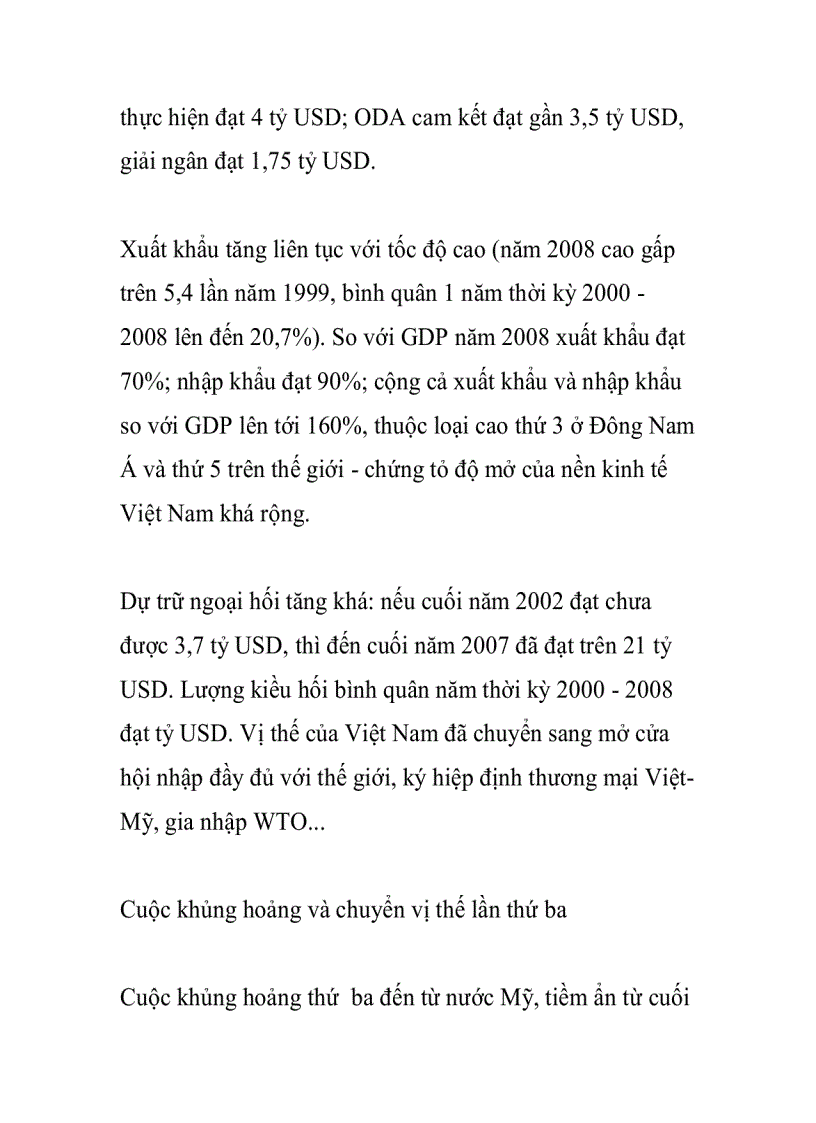 image for page 3 lần khủng hoảng và 3 lần chuyển vị thế của Việt Nam