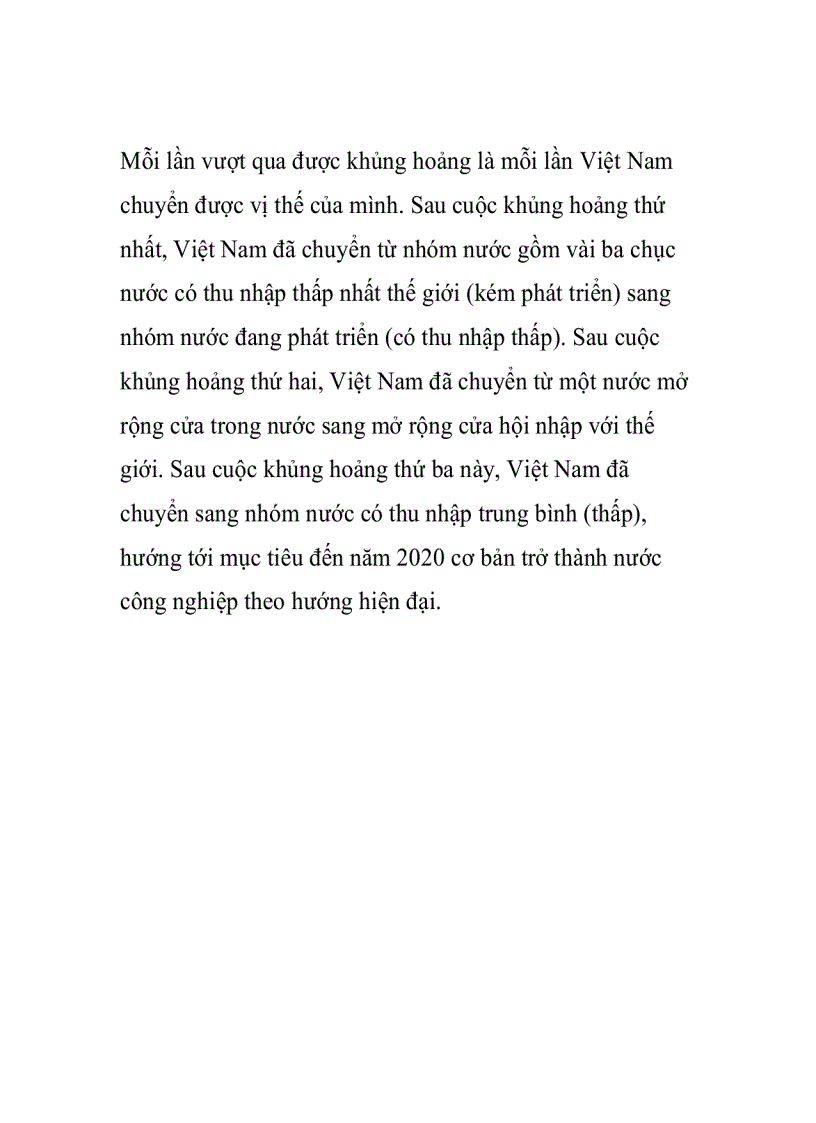 image for page 3 lần khủng hoảng và 3 lần chuyển vị thế của Việt Nam