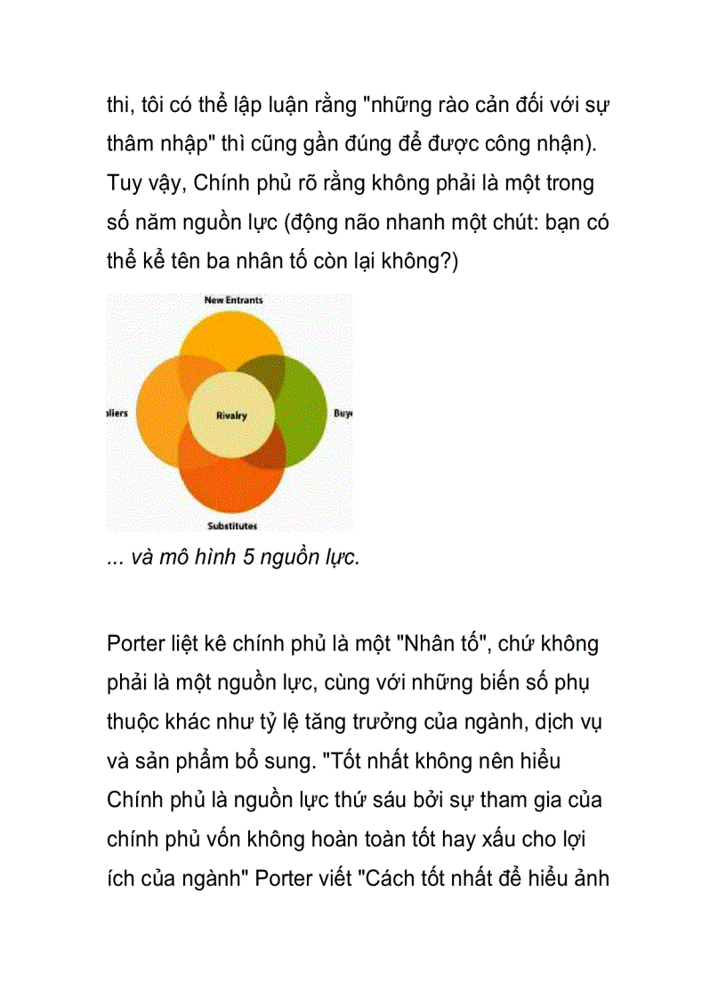 5 Áp Lực Cạnh Tranh Của Michael Porter Porters Five Forces