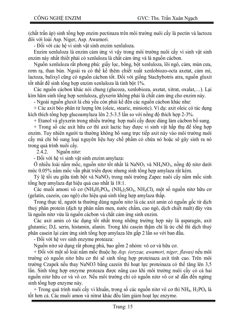 image for page Công nghệ enzym