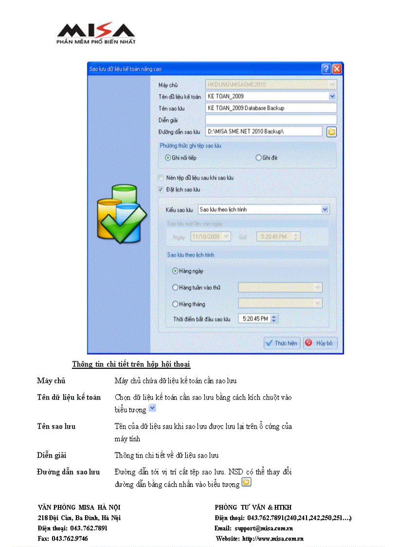 image for page Quản trị dữ liệu MISA SME NET 2010