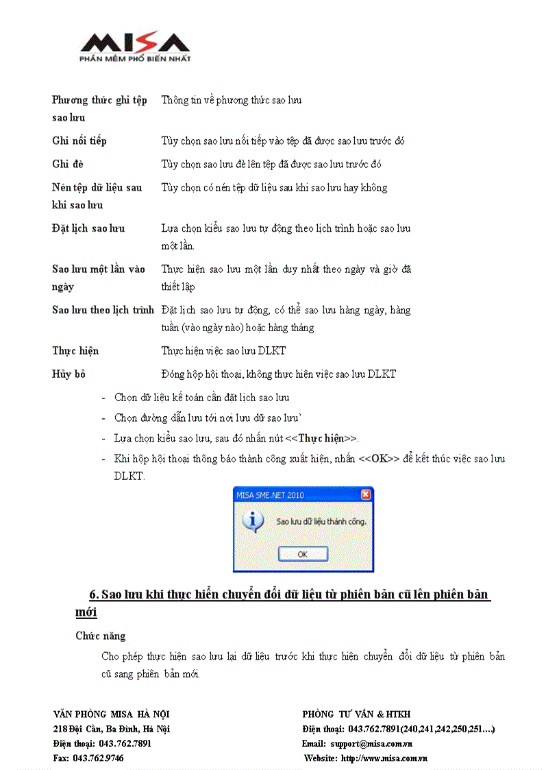 image for page Quản trị dữ liệu MISA SME NET 2010