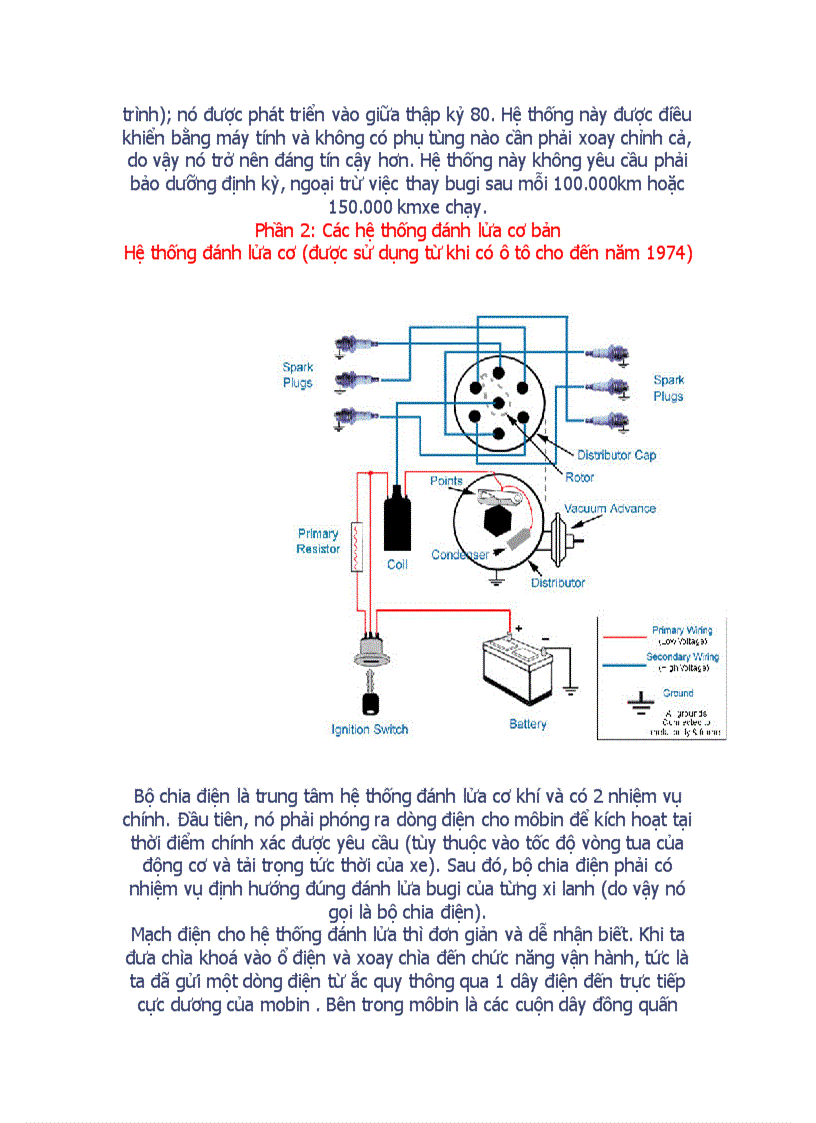 image for page Hệ Thống Đánh Lửa Trên Ôtô