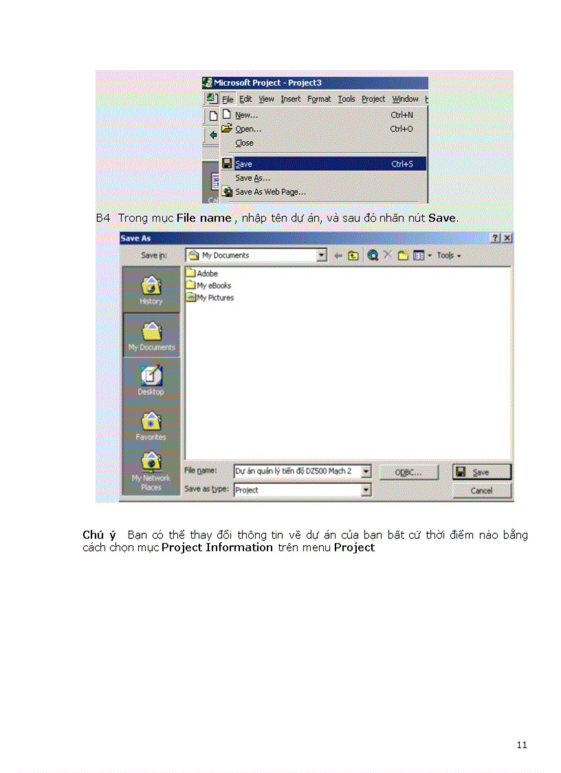 image for page Phần mềm Microsoft Project 2003