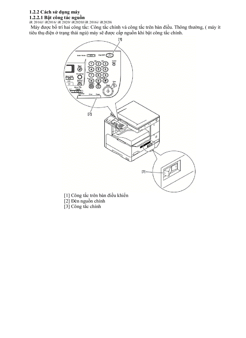 image for page Hướng dẫn sửa chữa máy photo Canon IR 2016 và IR2020 đầy đủ 1