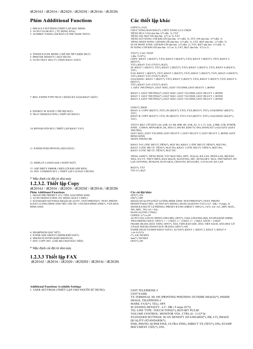 image for page Hướng dẫn sửa chữa máy photo Canon IR 2016 và IR2020 đầy đủ 1